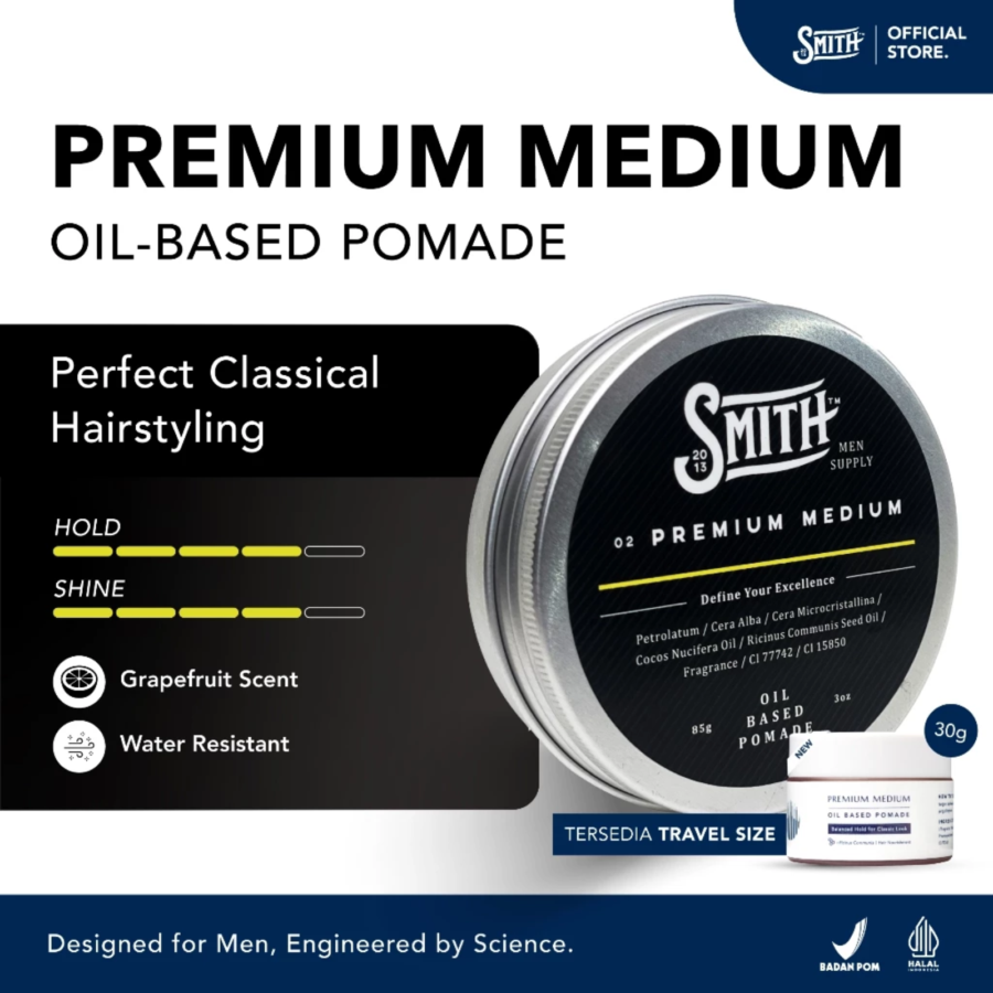 Smith Pomade Oil Based Premium Medium 85gram