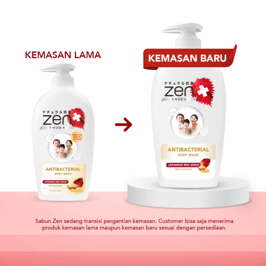 Zen Body Wash Botol Shiso And Sulphur Botol 480ml