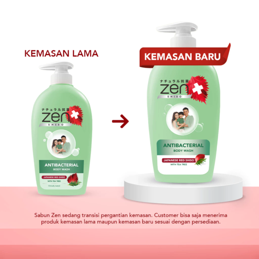 Zen Body Cleanser Shiso And Tea Tree Sabun Mandi Botol 480ml