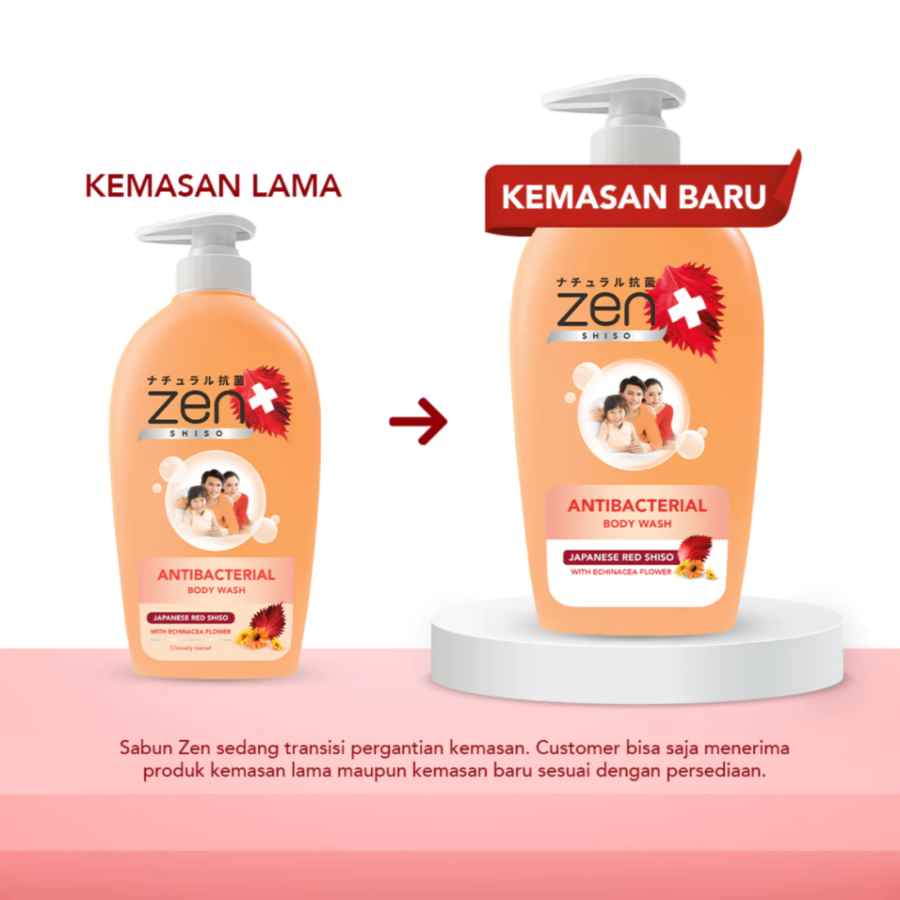 Zen Japanese Red Shiso with Echinacea Flower Body Cleanser 480ml