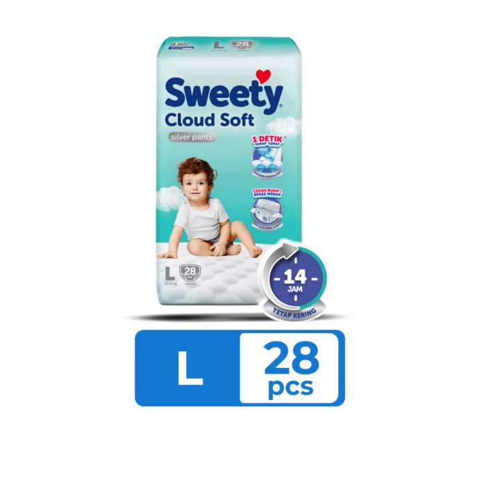 Sweety Silver Cloud Soft Diapers Pants L28