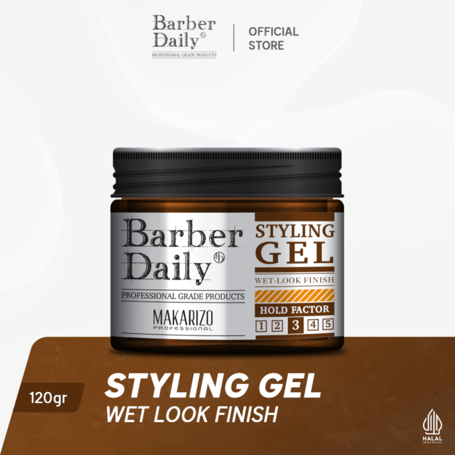 Barber Daily Wet Look Styling Gel Jar 120gram
