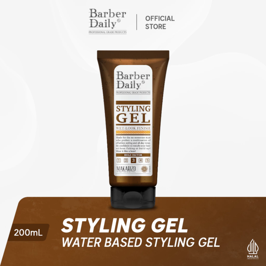Barber Daily Wet Look Styling Gel Tube 200ml