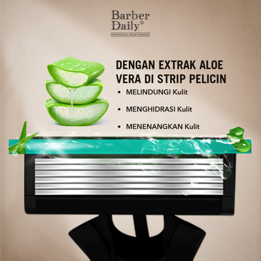 Barber Daily Shaver Six Blade Razor 1pcs