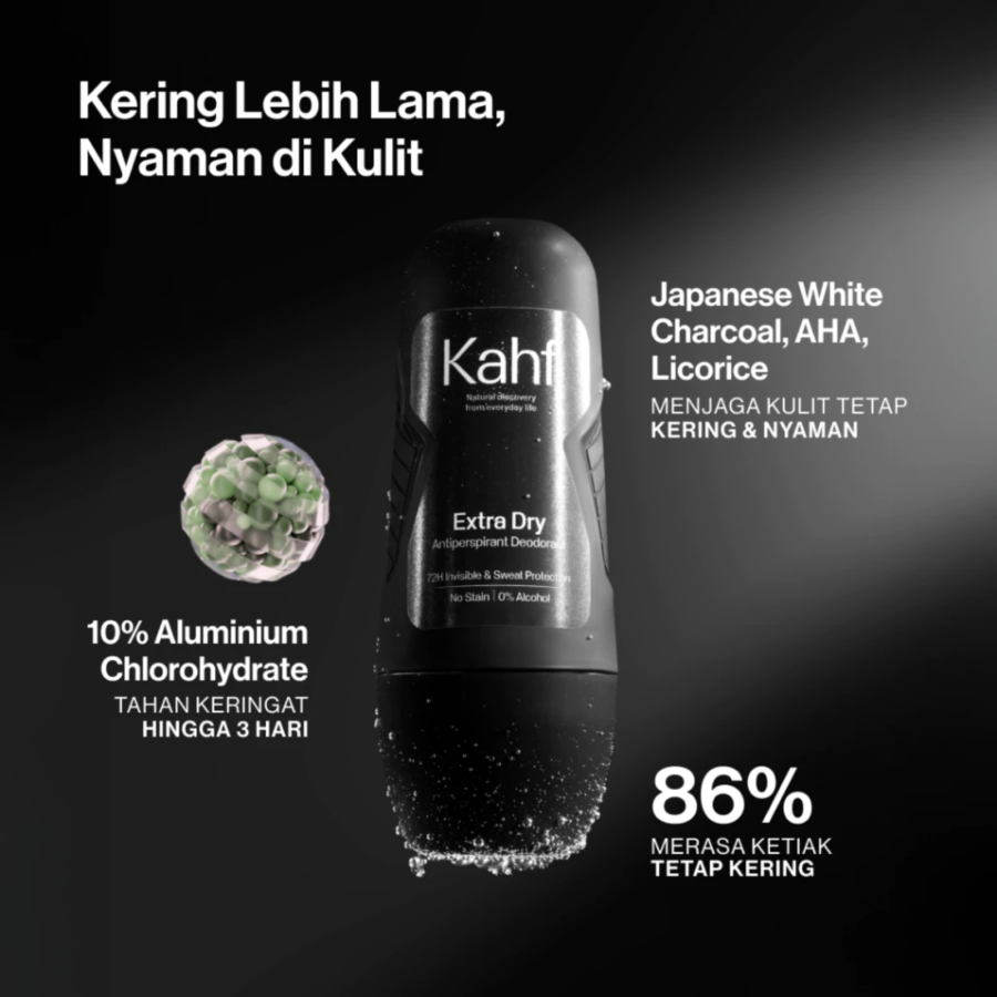 Kahf Extra Dry Deodorant Roll On 45ml