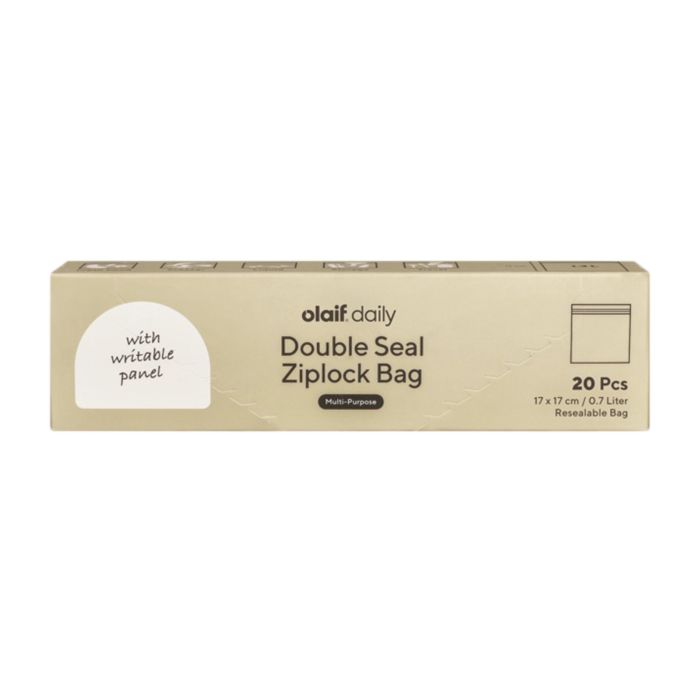 Olaif Double Seal Ziplock Bag 17 x 17 cm 700 ml