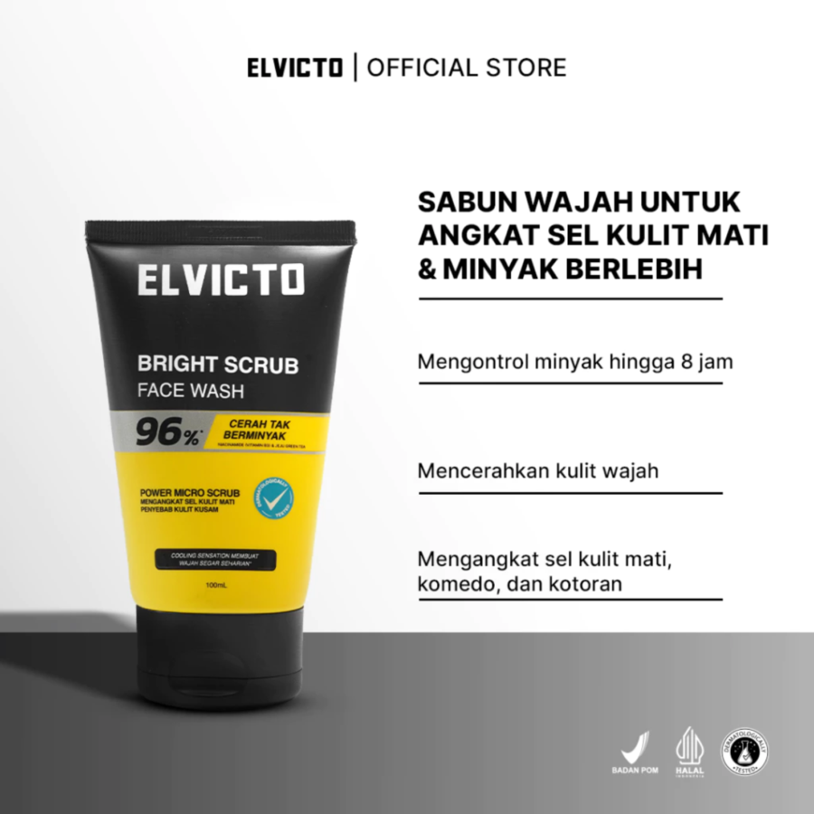 Elvicto Bright Scrub Face Wash 100ml