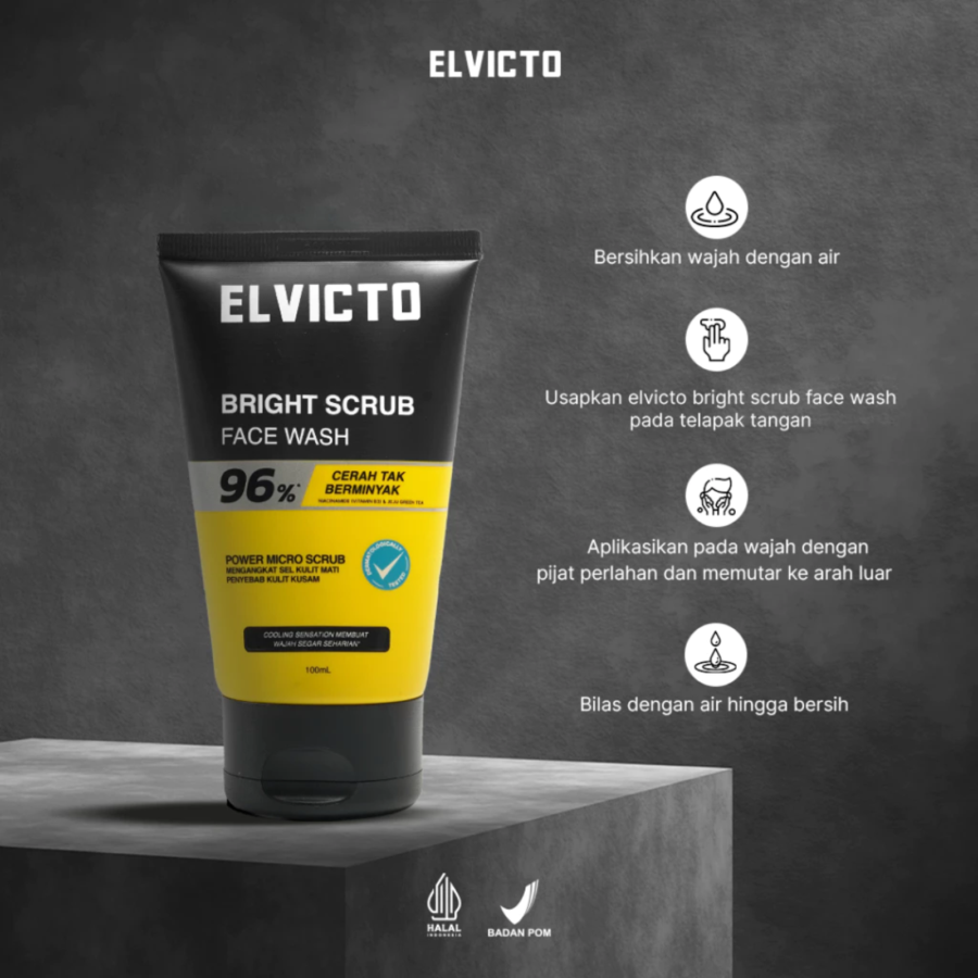 Elvicto Bright Scrub Face Wash 100ml