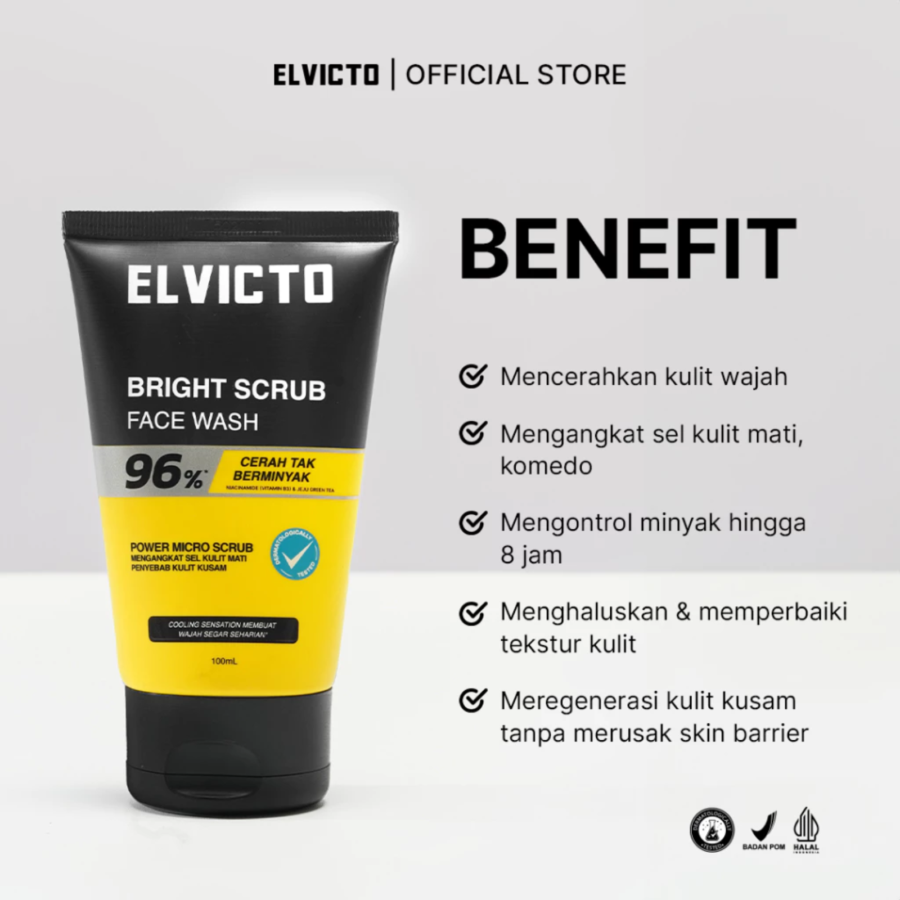 Elvicto Bright Scrub Face Wash 100ml