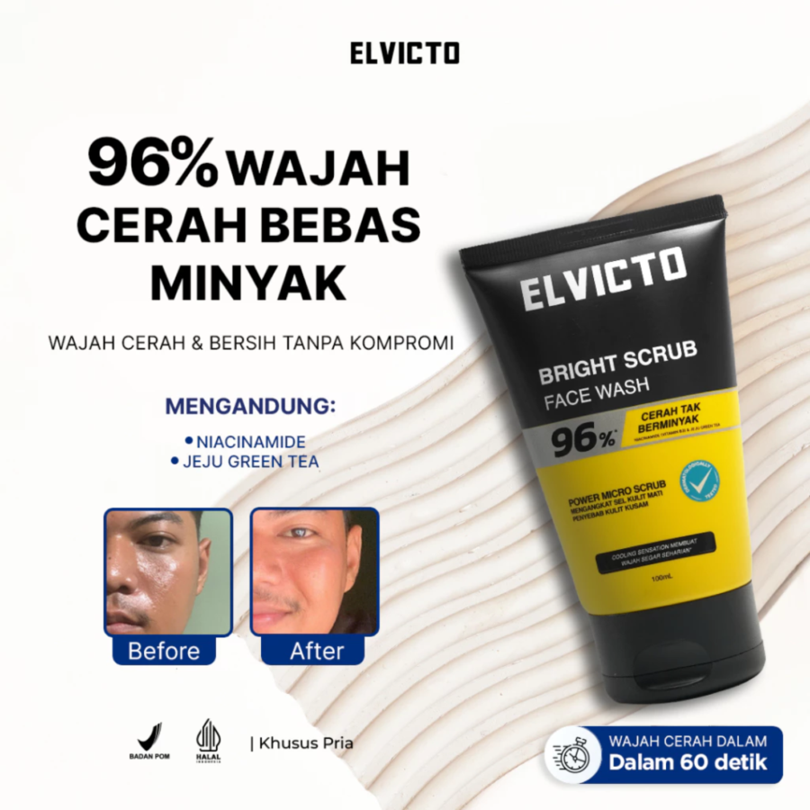 Elvicto Bright Scrub Face Wash 100ml
