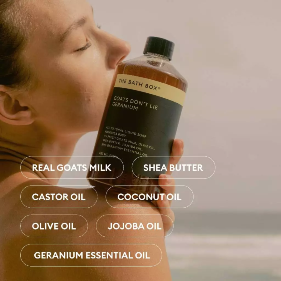 The Bath Box Goats Don't Lie Geranium 300ml