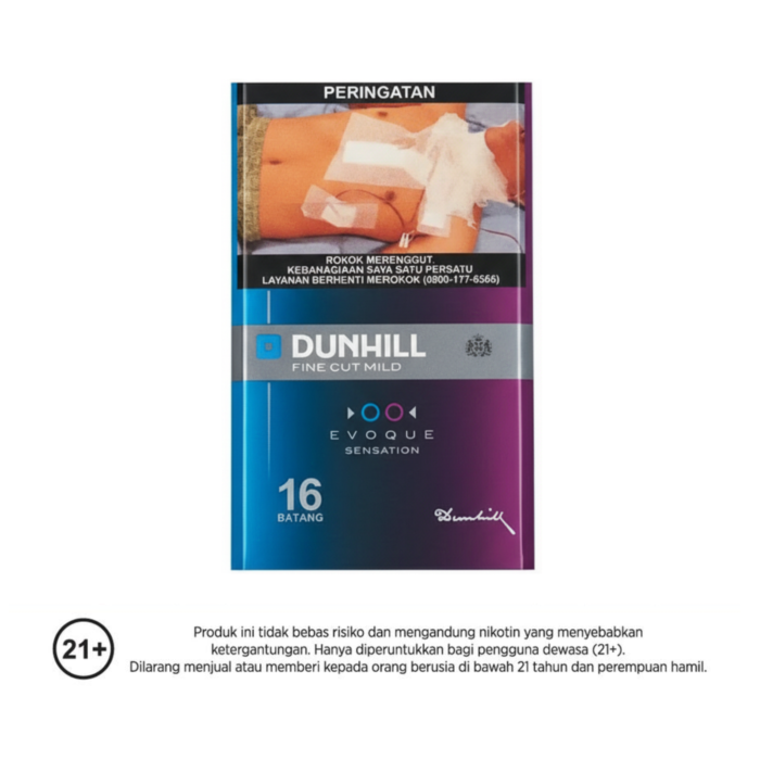 Dunhill Fine Cut Mild Evoque Sensation Filter Rokok Batang