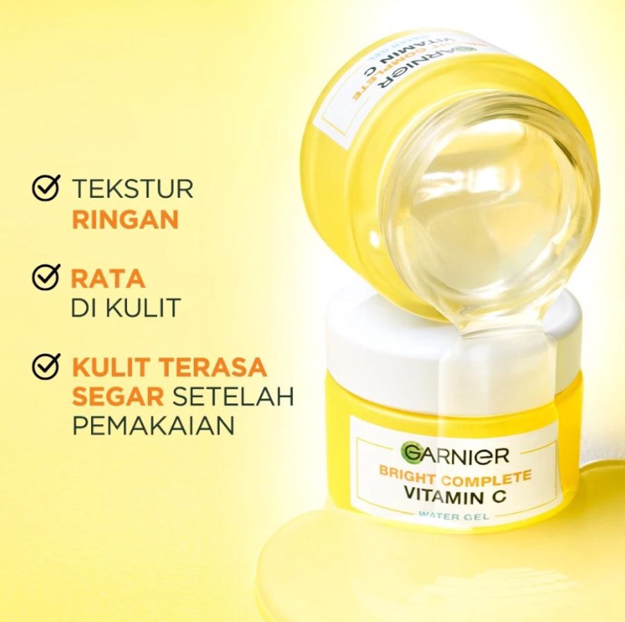 Garnier Bright Complete Vitamin C Water Gel Pelembab Wajah 50ml