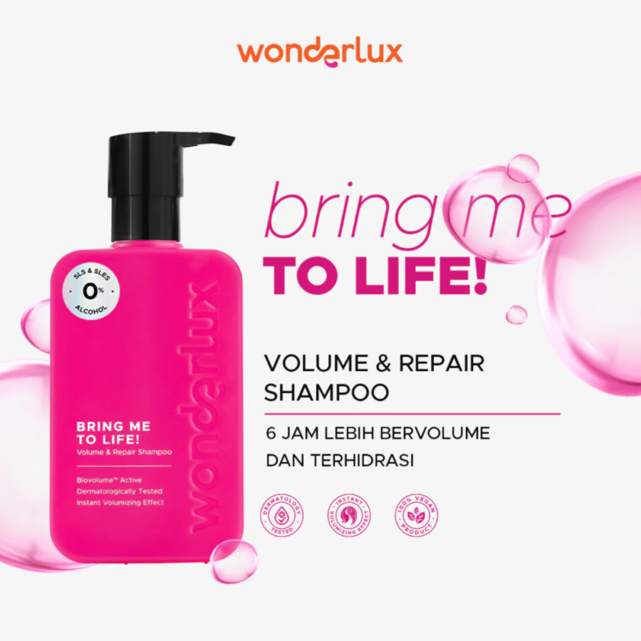 Wonderlux Bring Me To Life Volume & Repair Shampoo 250ml