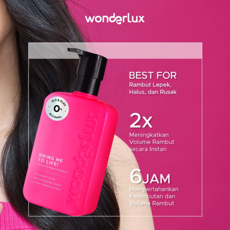 Wonderlux Bring Me To Life Volume & Repair Shampoo 250ml