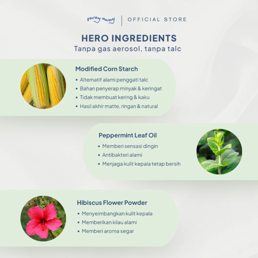 Sway Away Powder Dry Shampoo 24gram