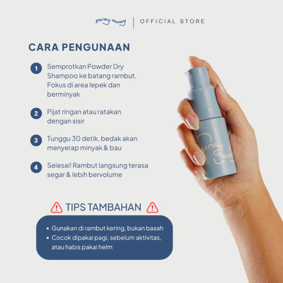 Sway Away Powder Dry Shampoo 24gram