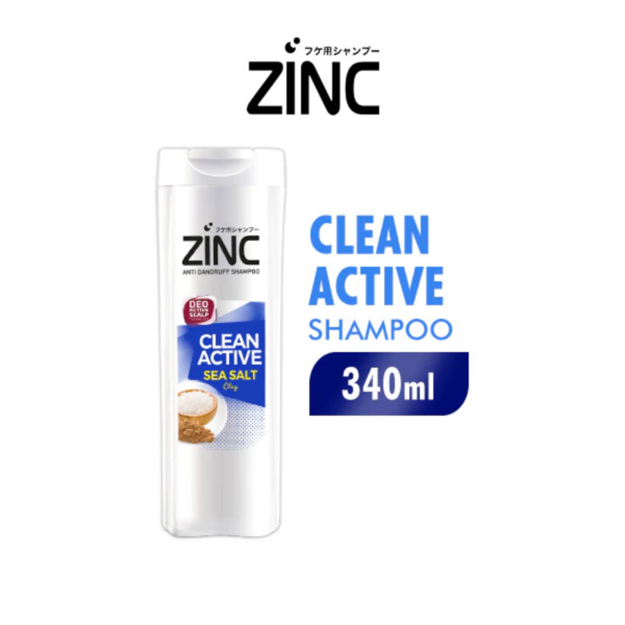 Zinc Clean Active Anti Dandruff Shampoo 340ml