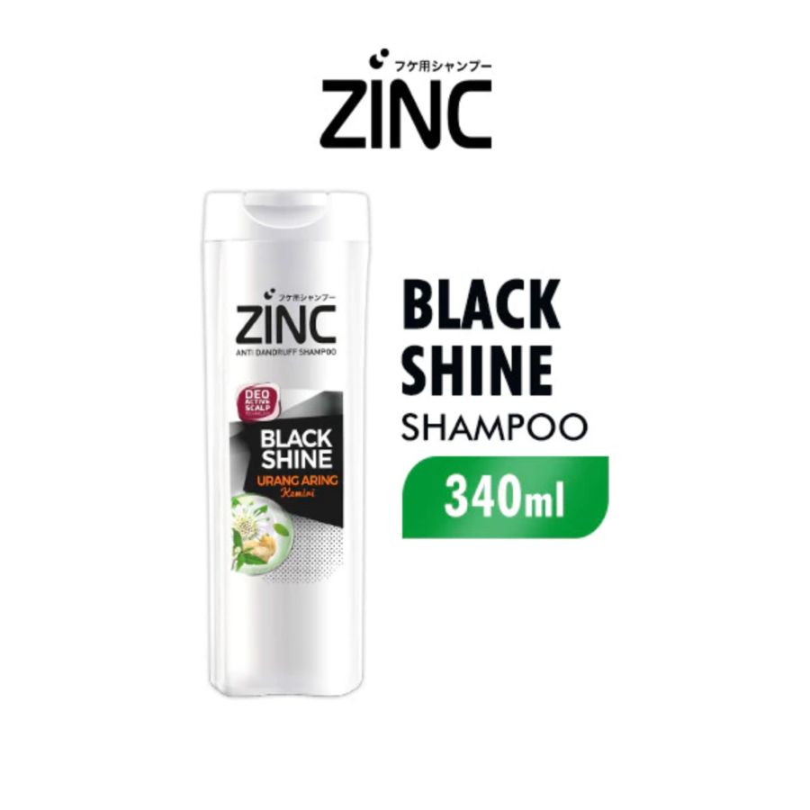Zinc Black Shine Anti Dandruff Shampoo 340ml