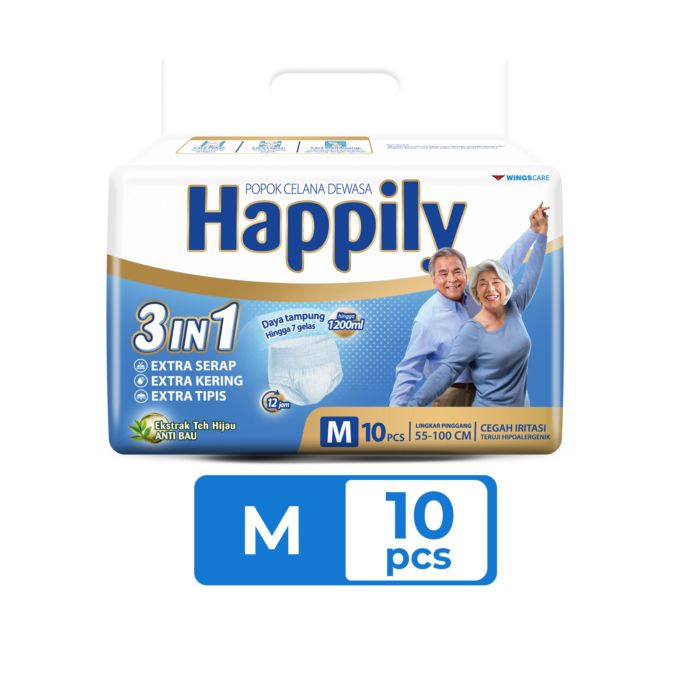 Happily 3in1 Popok Celana Dewasa M10