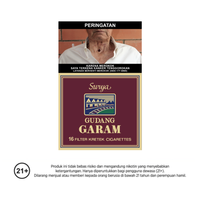 Gudang Garam Surya Box Filter Rokok Batang