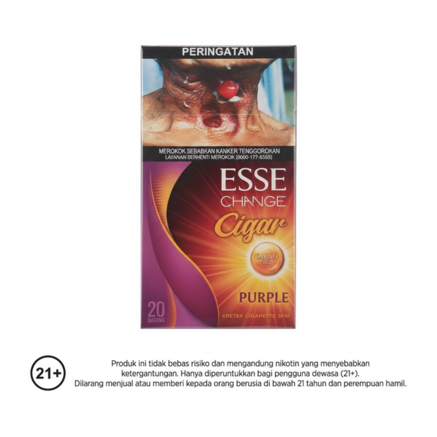 Esse Change Cigar Purple Filter Rokok Batang 20 Sticks