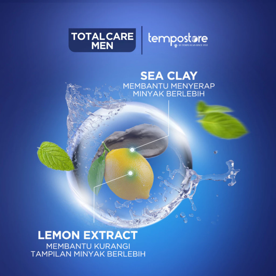 Total Care Men Oil Defense Face Wash 100ml