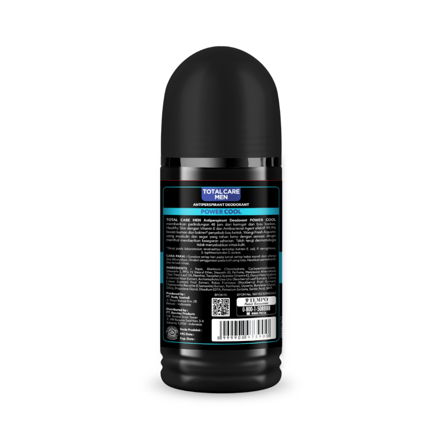 Total Care Men Power Cool Deodorant Roll On 50ml
