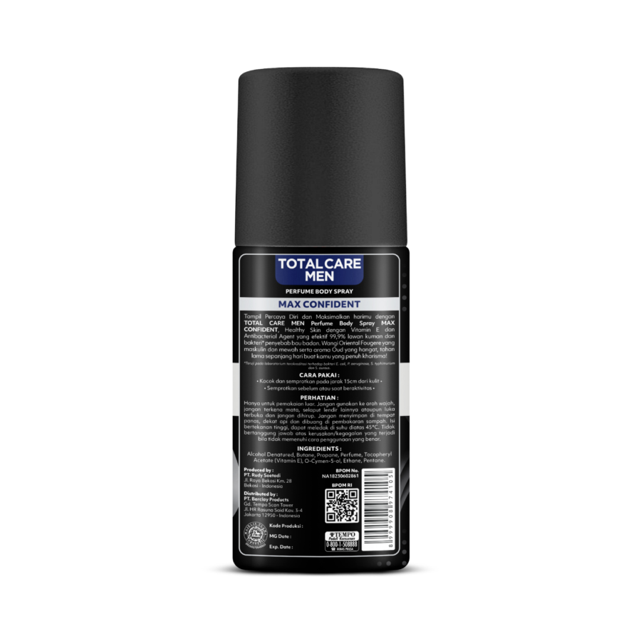Total Care Men Max Confident Perfume Body Spray 150ml