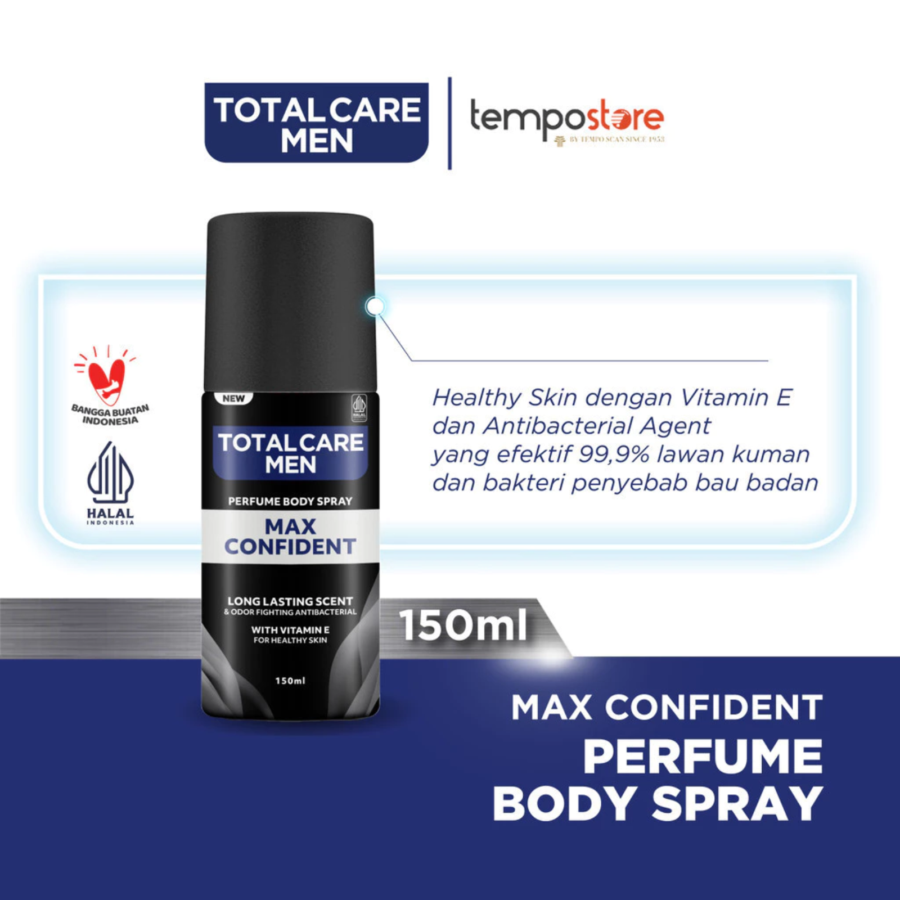 Total Care Men Max Confident Perfume Body Spray 150ml
