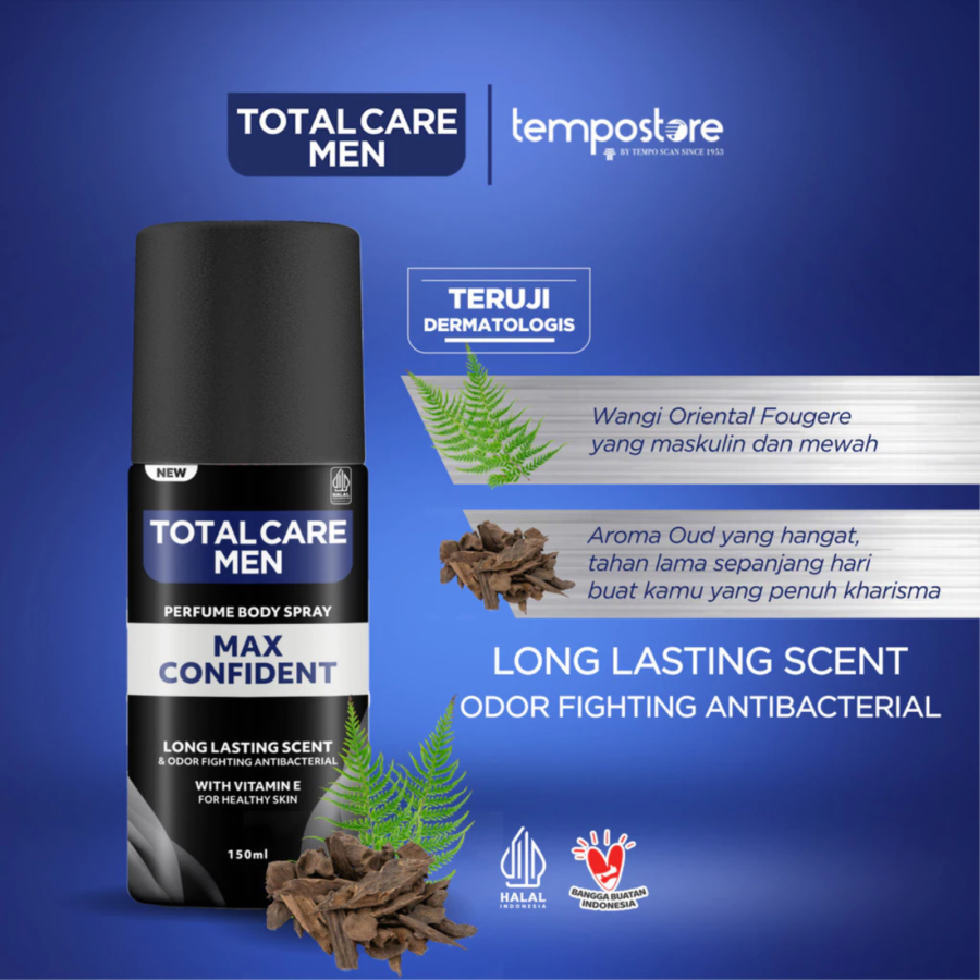 Total Care Men Max Confident Perfume Body Spray 150ml