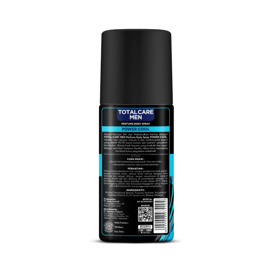 Total Care Men Power Cool Perfume Body Spray 150ml