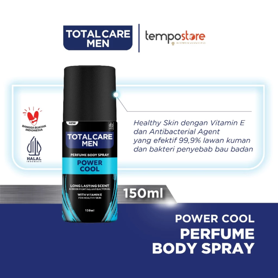 Total Care Men Power Cool Perfume Body Spray 150ml