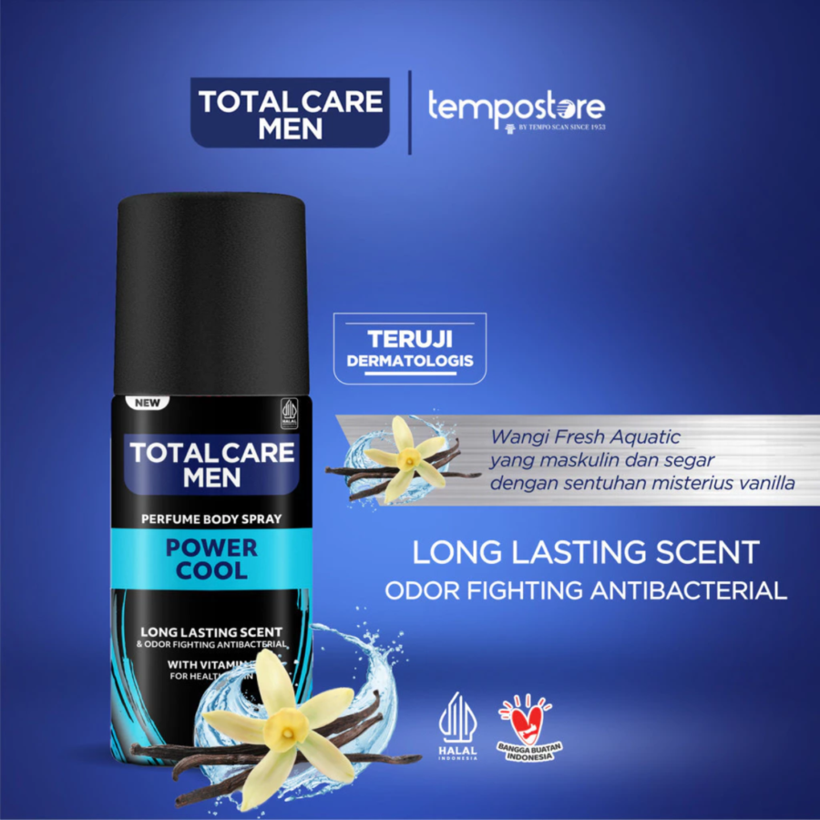 Total Care Men Power Cool Perfume Body Spray 150ml