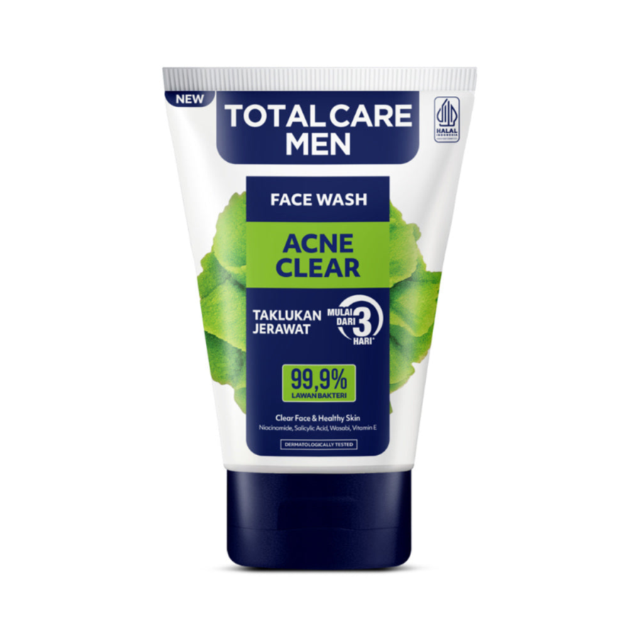 Total Care Men Acne Clear Face Wash 100ml