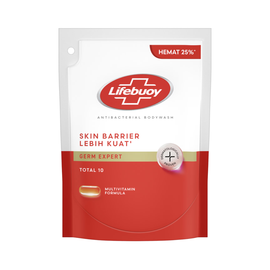 Lifebuoy Total 10 Anti Bacterial Body Wash Pouch 380ml