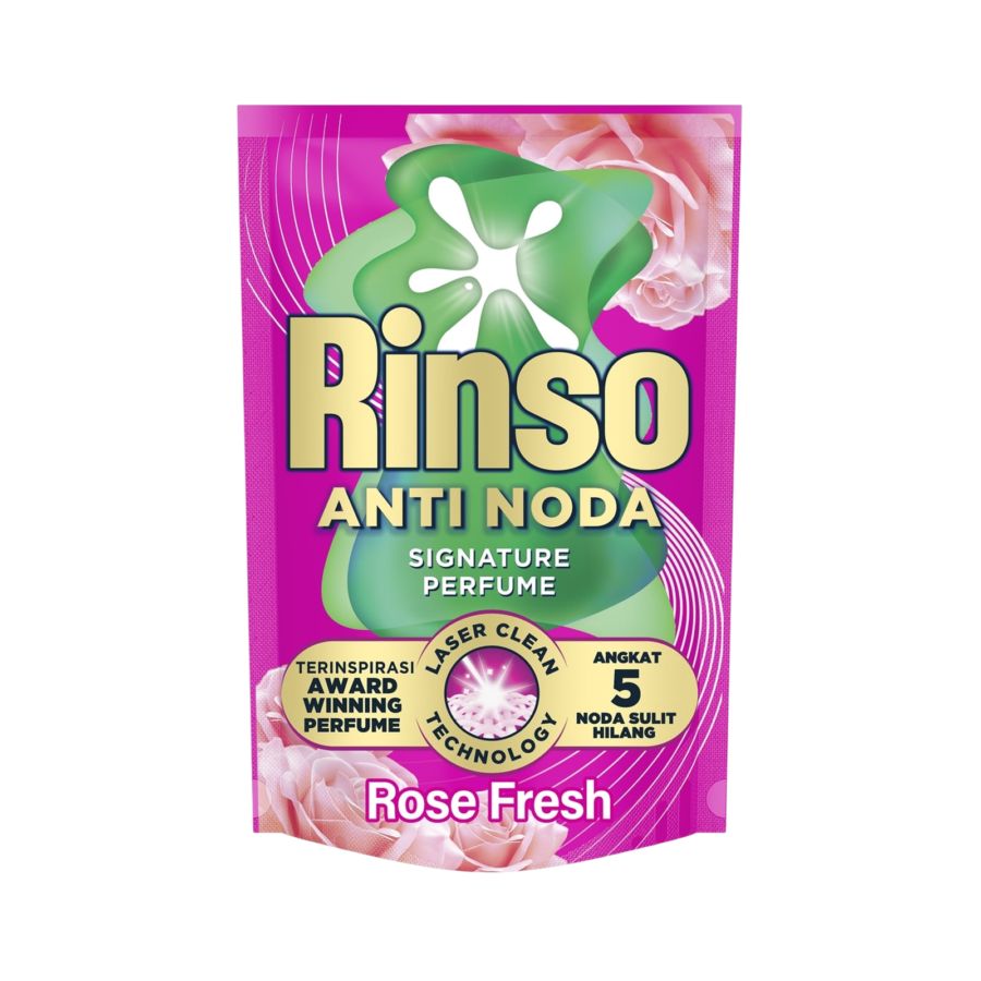 Rinso Anti Noda Rose Fresh Deterjen Cair 700gram