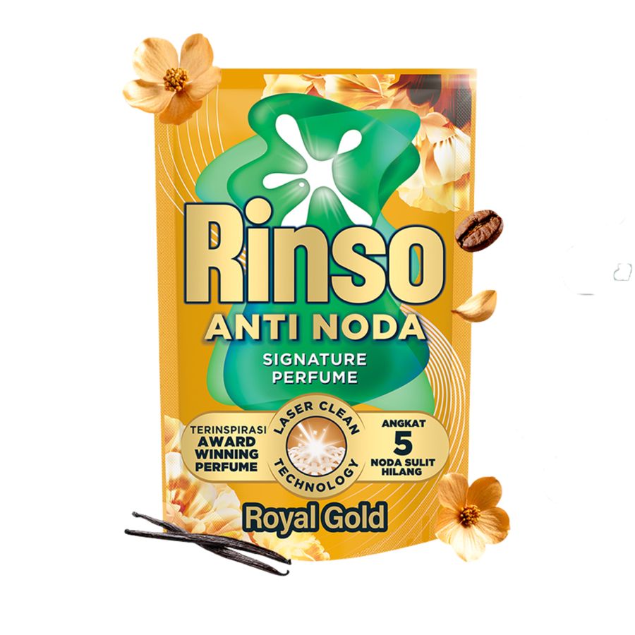 Rinso Anti Noda Royal Gold Deterjen Cair 510gram