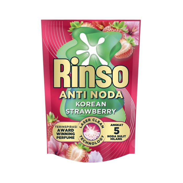 Rinso Anti Noda Korean Strawberry Deterjen Cair