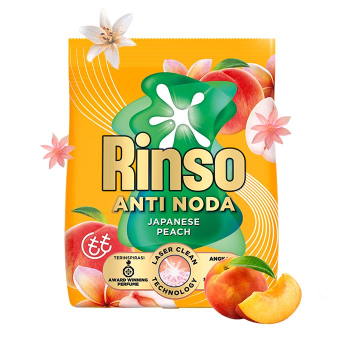 Rinso Anti Noda Japanese Peach Deterjen Bubuk 