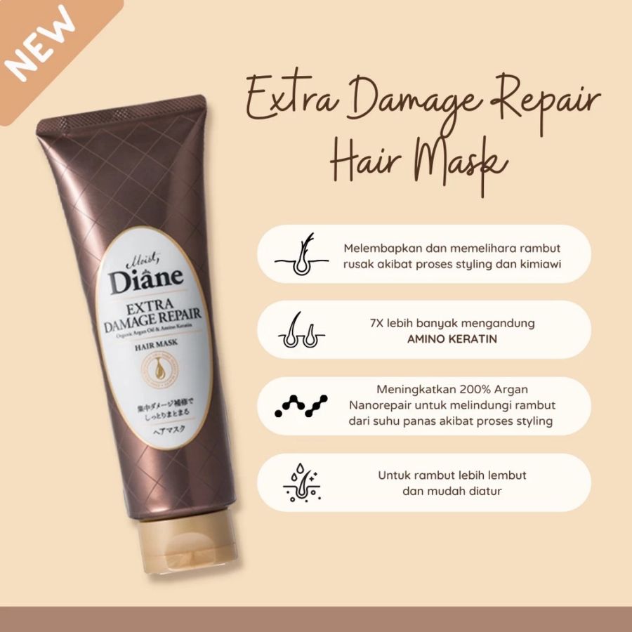 Moist Diane Extra Damage Repair Hair Mask 150gram