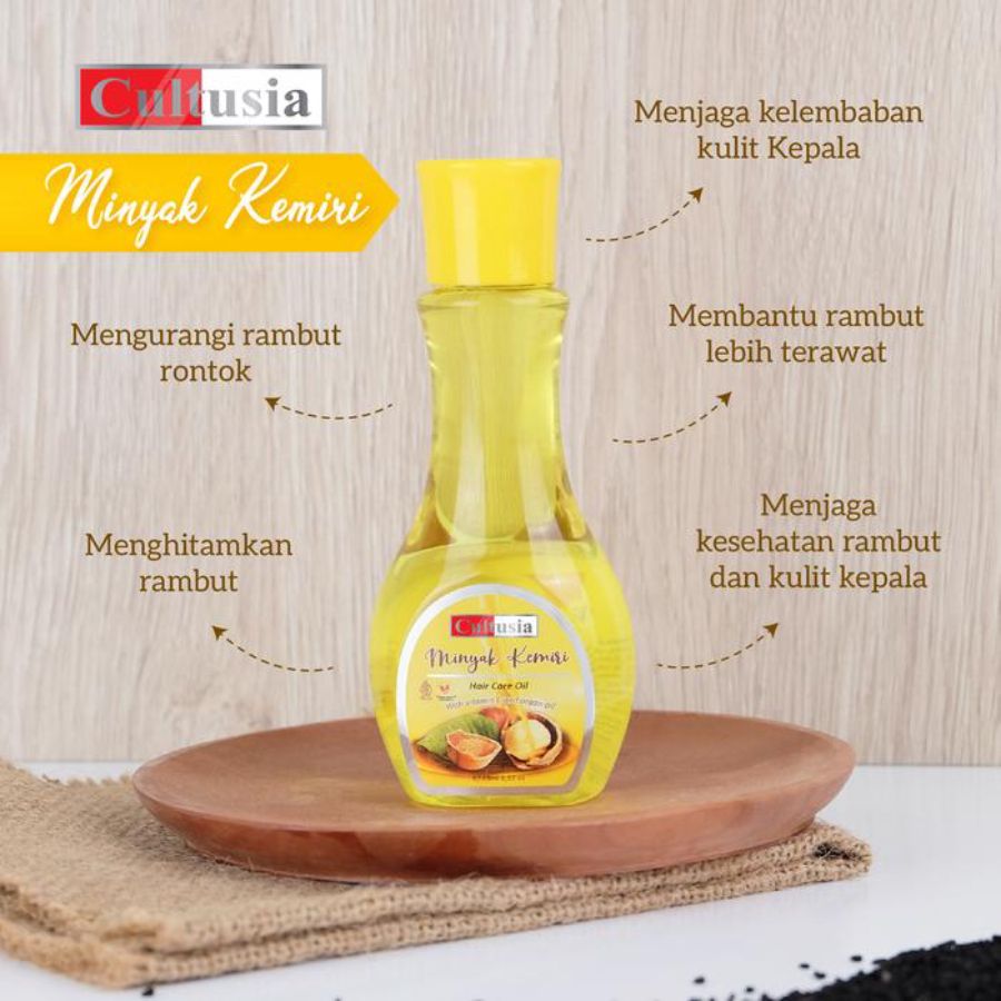 Cultusia Minyak Kemiri Perawatan Rambut 75ml