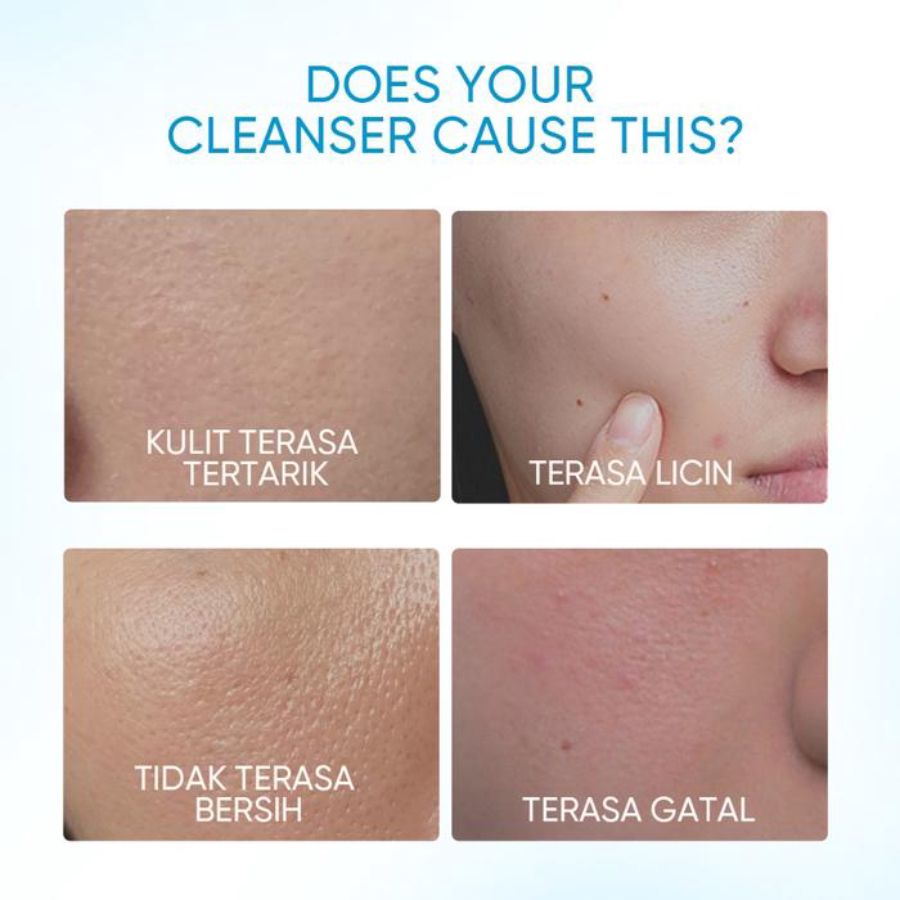 Skintific 5X Ceramide Low pH Cleanser for Sensitive Skin Face Wash 80ml