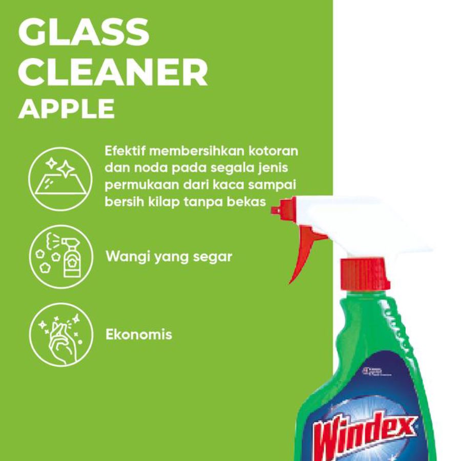 Windex Apple Pembersih Kaca 500ml