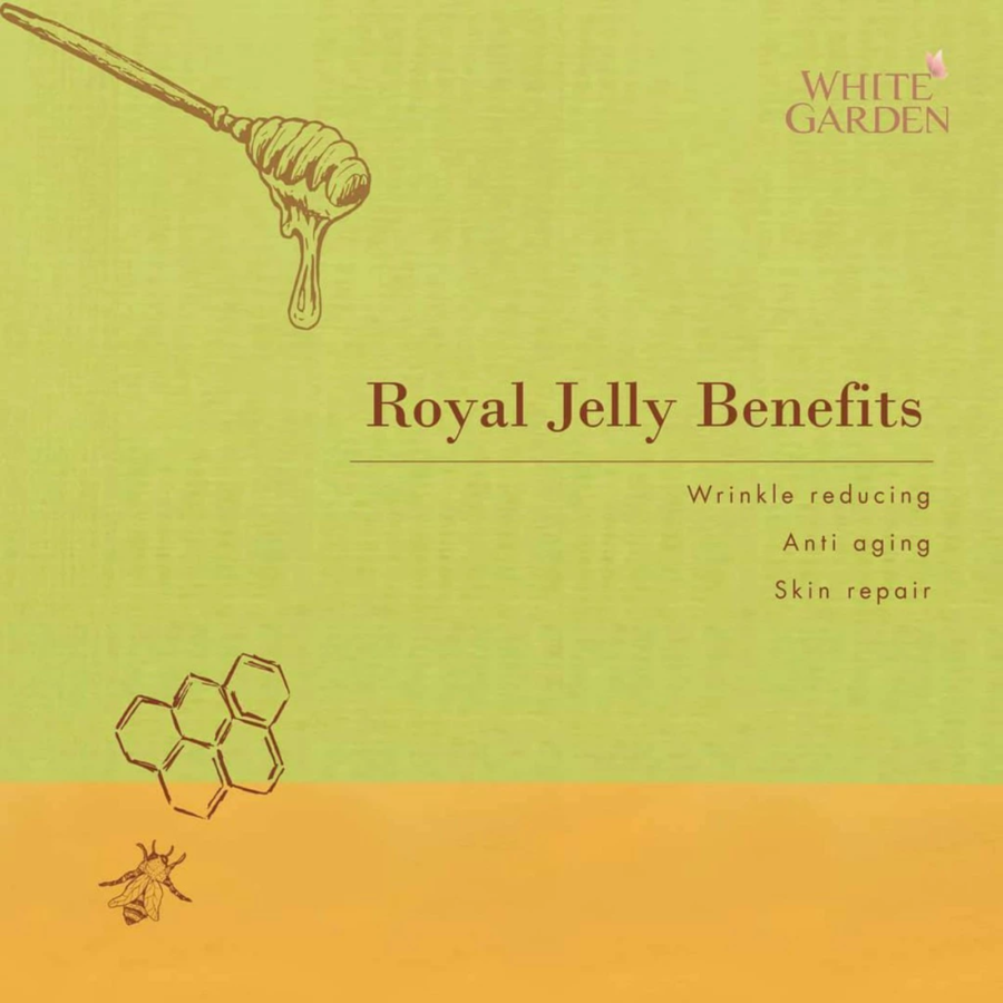 White Garden Revitalizing Royal Jelly, Honey & Goat Milk Shower Cream Refill 900ml