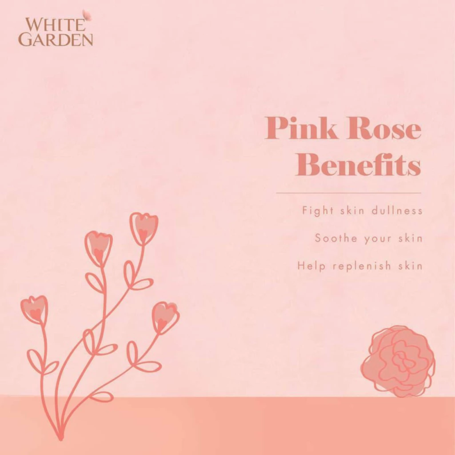 White Garden Hydrating Pink Rose & Goat Milk Shower Cream Refill 900ml