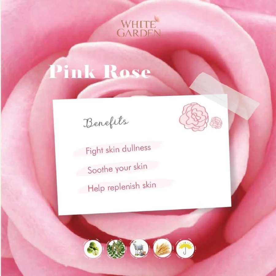 White Garden Hydrating Pink Rose & Goat Milk Shower Cream Refill 900ml