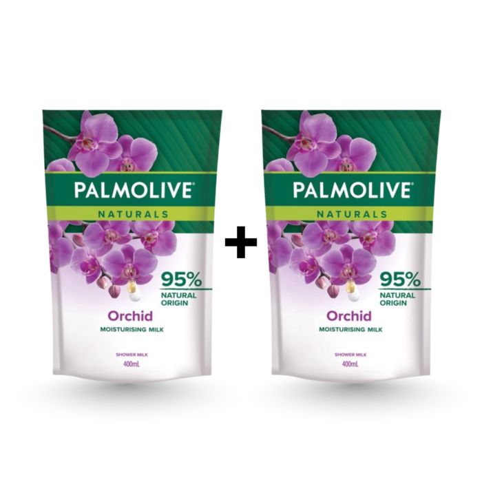 Twinpack Palmolive Naturals Milk & Wild Orchid Shower Milk 400 ml