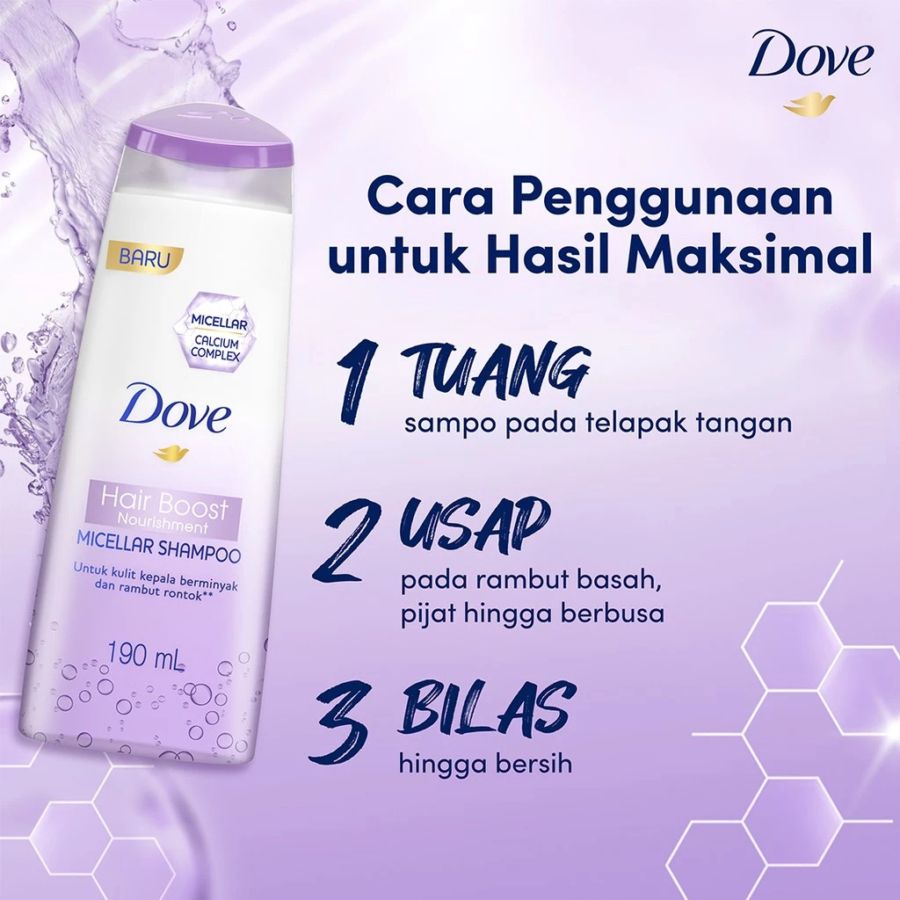Dove Hair Boost Nourishment Micellar Shampoo 430ml