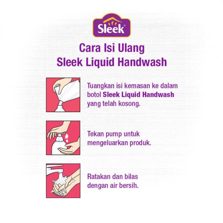 Sleek Strawberry Handwash Pouch 400ml